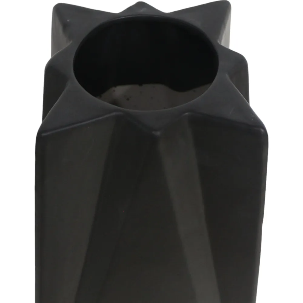 TARASIDE BLACK VASE 33 (IN)