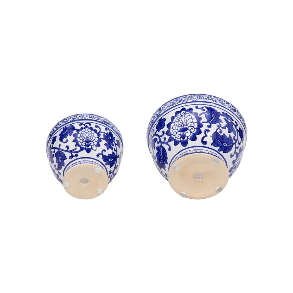 ROYBROOK SET OF 2 BLUE PLANTER 5 (IN)