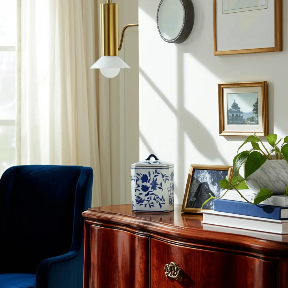 PEARLWORTH BLUE CHINOISERIE 9 (IN)