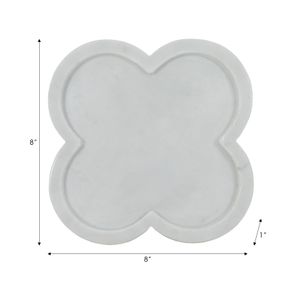 DALEYWAY WHITE TRINKET TRAY 1 (IN) 8