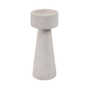 CARLIN WHITE CANDLE HOLDER 10 (IN) 4