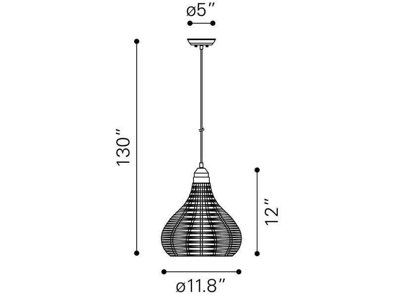 Nezz Ceiling Lamp Natural 6