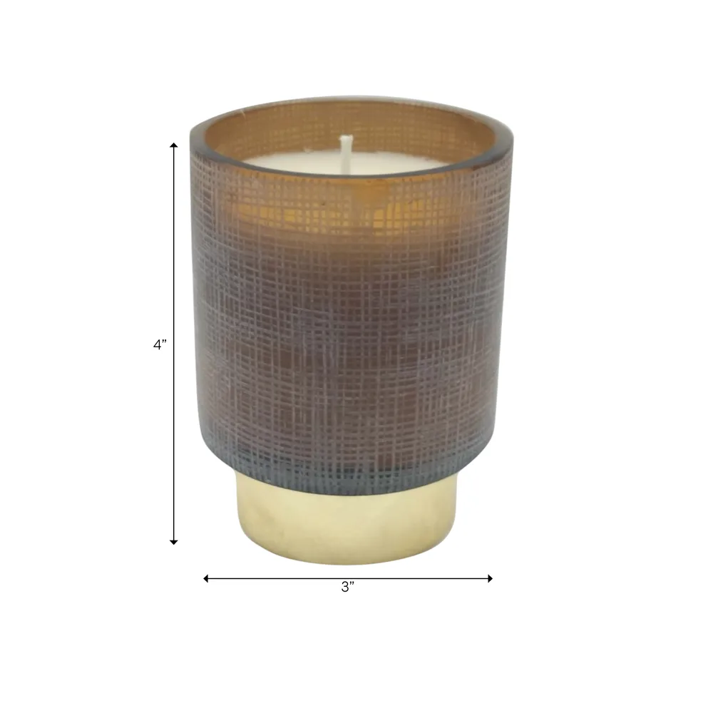 GUNNARCREST JASMINE ETCHED CANDLE 4 (IN)