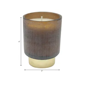 GUNNARCREST JASMINE ETCHED CANDLE 4 (IN) 9