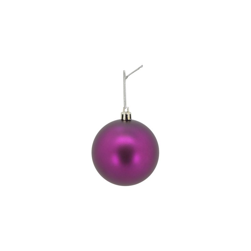 70mm Boxed Ball Ornament Set - Purple