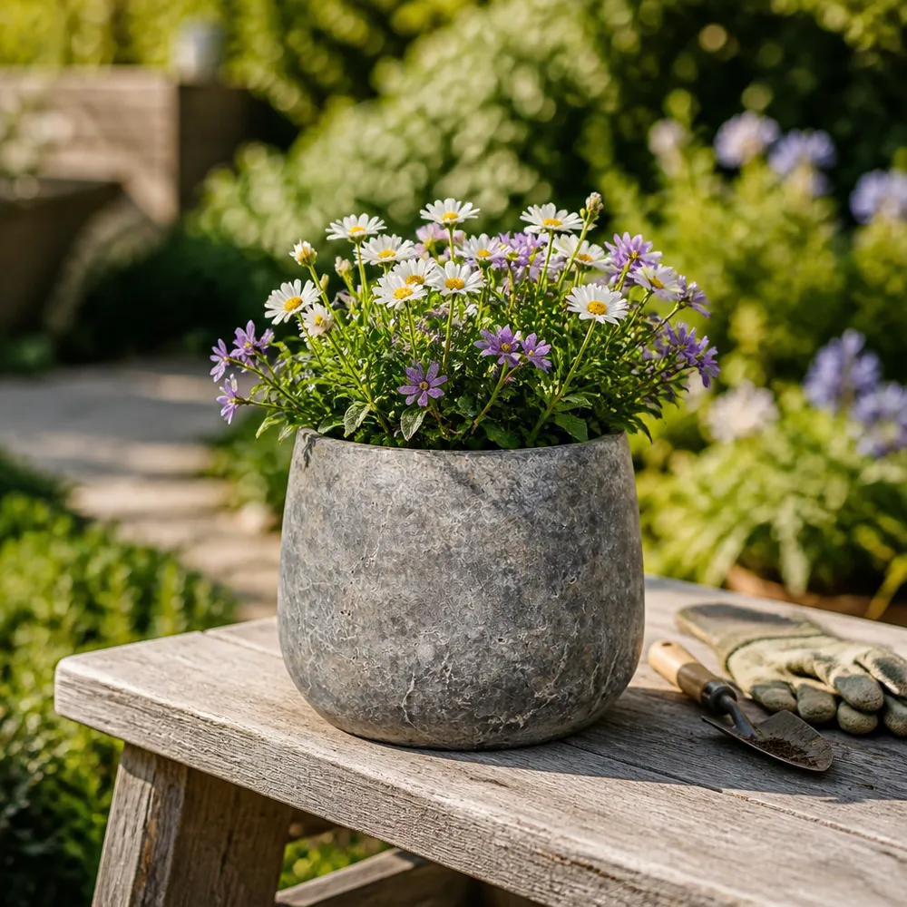 BRAMGATE BROWN PLANTER 7 (IN)