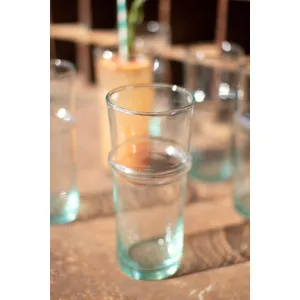 Tall Recycled Moroccan Style Tea Glass 3