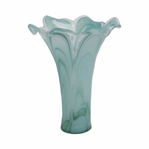 HARDENPORT BLUE GLASS VASE 15 (IN) 5