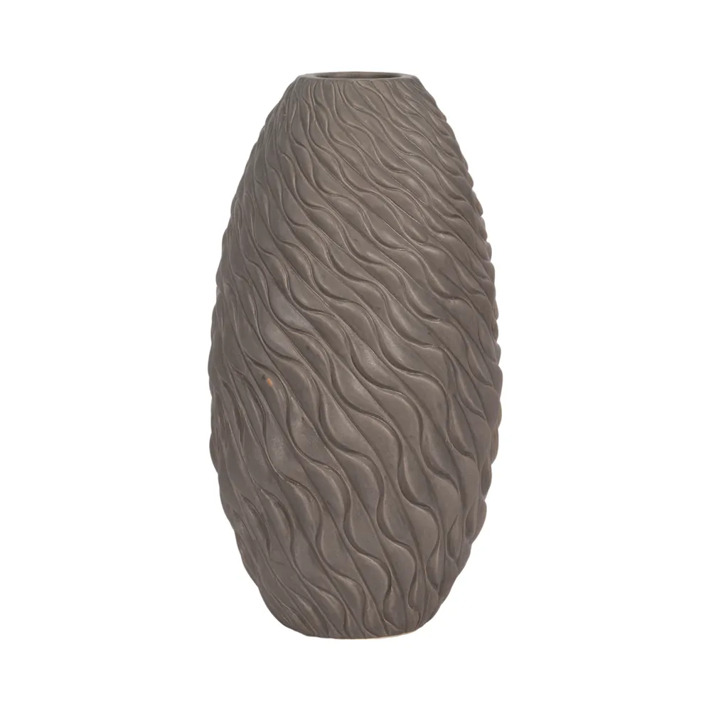 ROYVALE BROWN VASE 19 (IN)