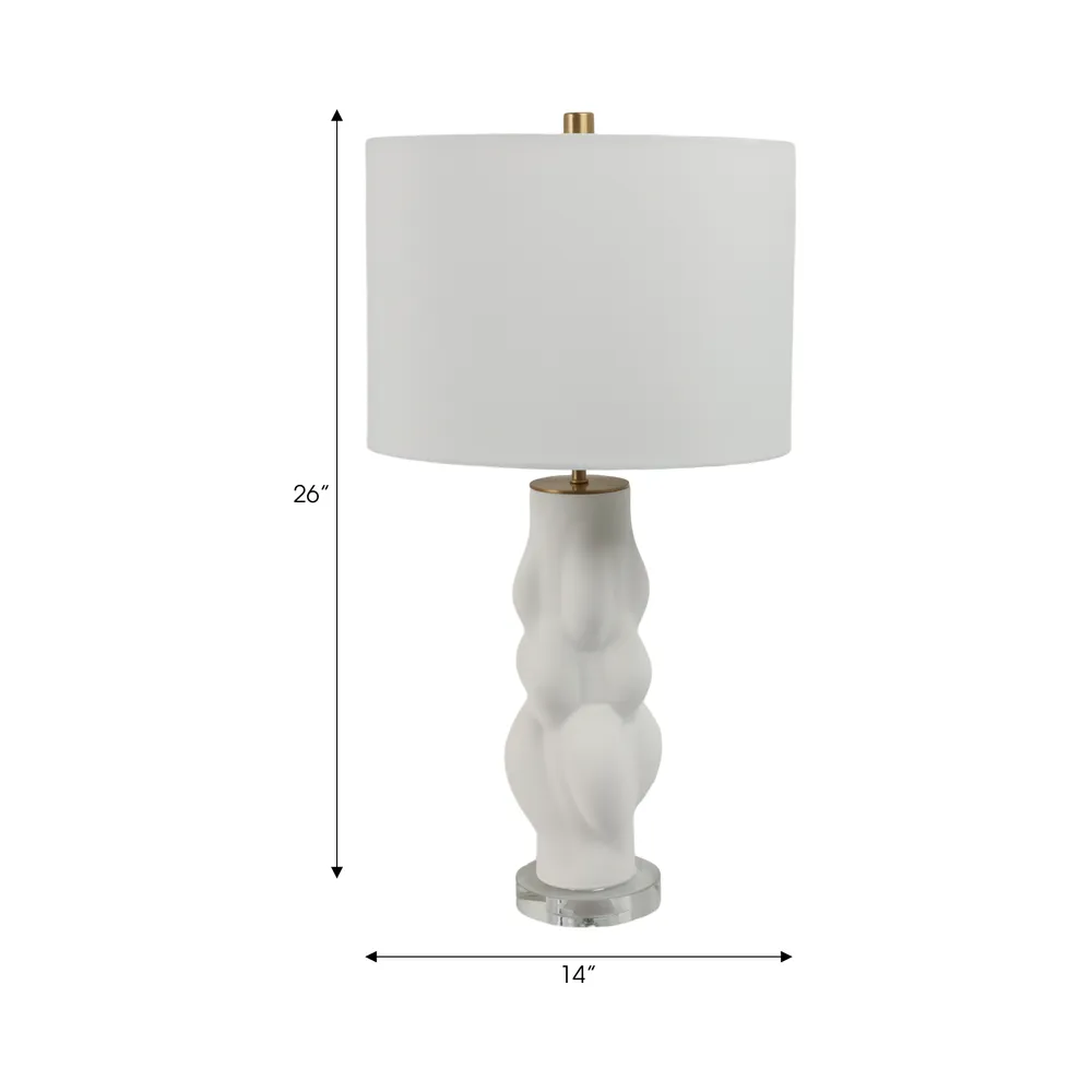 REGANPARK WHITE LAMP 26 (IN)