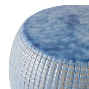 FLINTSIDE BLUE GARDEN STOOL 18 (IN) 7