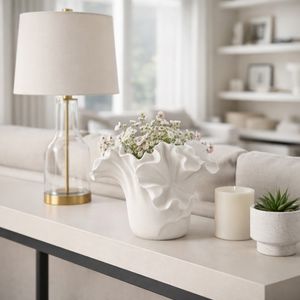 ALDERPORT WHITE VASE 8 (IN) 2