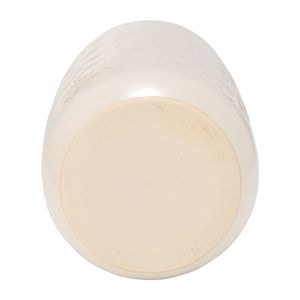 CER, 12" CIRCLES VASE, BEIGE 7