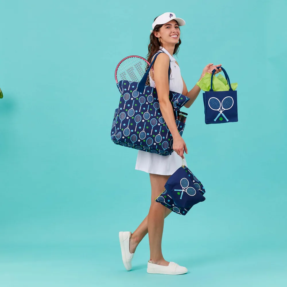 Tennis Navy Solo Medium Essential Canvas Pouch