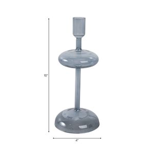 CROSBYHAM BLUE CANDLE HOLDER 10 (IN) 8