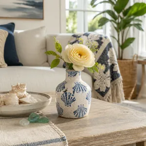 SPARROWHAVEN BLUE VASE 5 (IN) 12