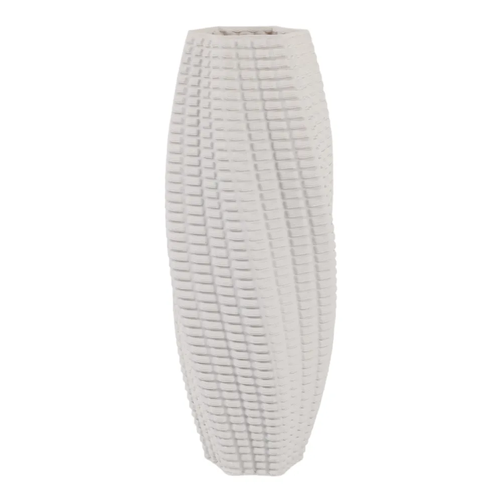 ELWINROSE WHITE VASE 16 (IN)