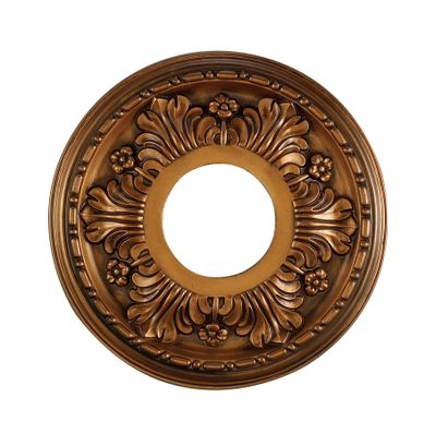 Acanthus 11″ Wide Medallion - Antique Bronze
