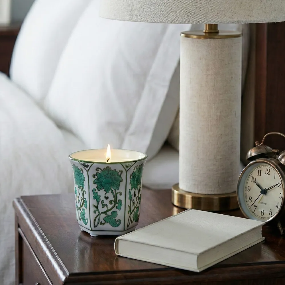 GREERWORTH GREEN CANDLE 4 (IN)