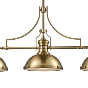 Chadwick 47'' Wide 3-Light Linear Chandelier - Satin Brass 4