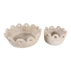 CALEBROOK SET OF 2 IVORY BOWLS 6 (IN) 6