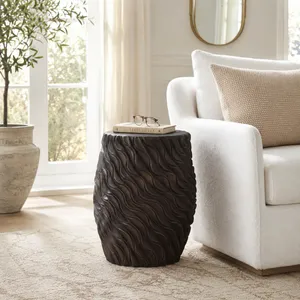 DEWEYHOLM BROWN GARDEN STOOL 20 (IN) 11