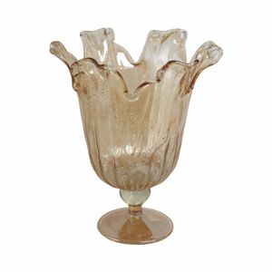 HARDENSHAW BROWN GLASS VASE 18 (IN) 1