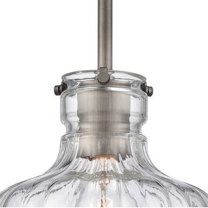 Orinoco 8'' Wide 1-Light Mini Pendant - Weathered Zinc 3
