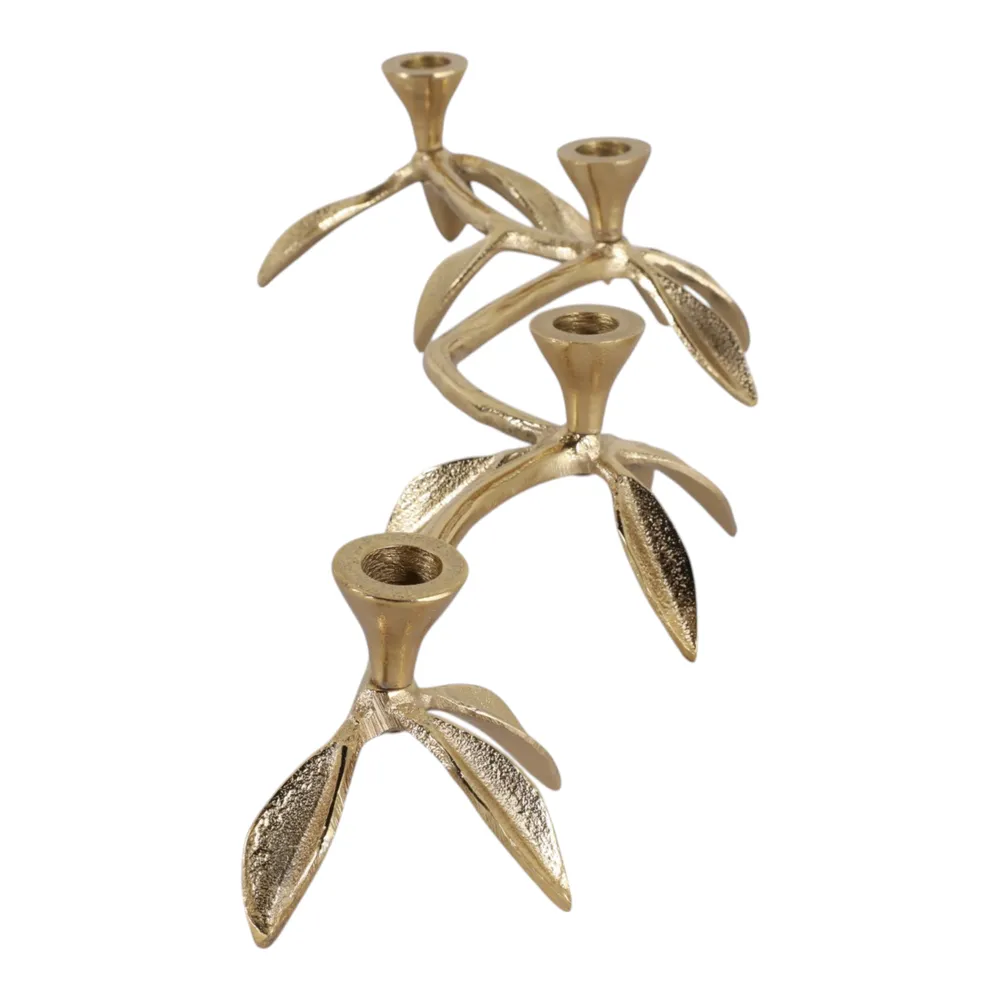 GRADYVIEW GOLD CANDLE HOLDER 5 (IN)