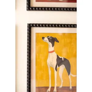 Set of 4 Framed Hound Prints under Glass 3