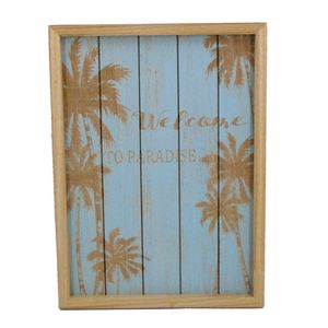 13-1/4" WELCOME TO PARADISE PLAQUE 1
