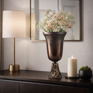 EVANDERCLIFF BRONZE GLASS VASE 18 (IN) 11