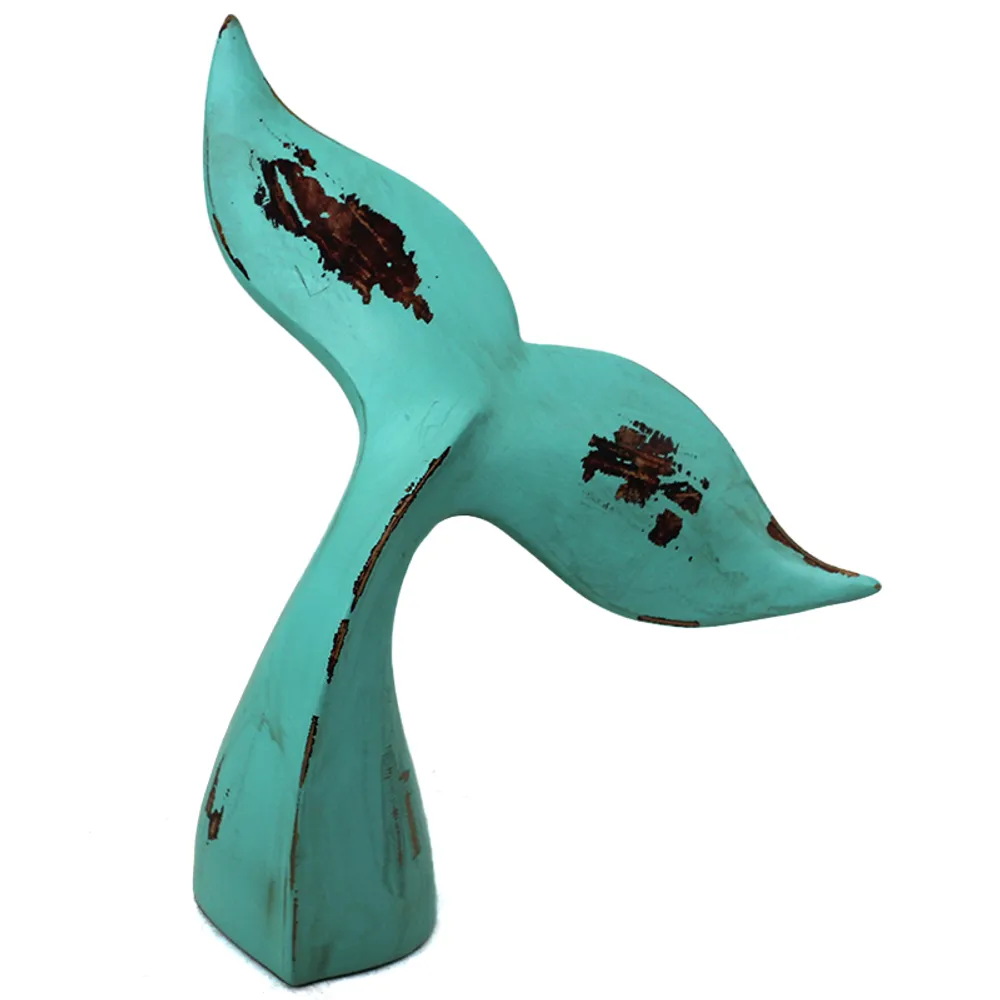 8-1/2" TEAL WHALE TAIL