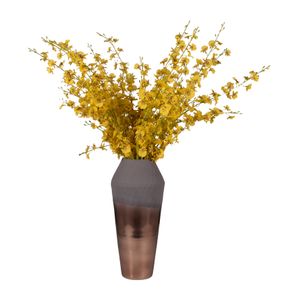 DAYTONSHAW BRONZE GLASS VASE 17 (IN) 4