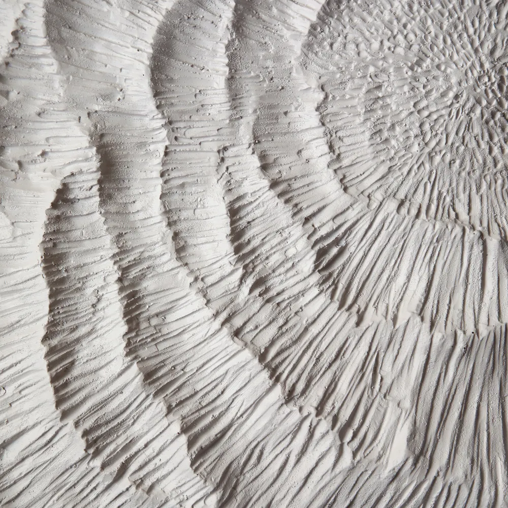 DENVERTON SET OF 8 WHITE WALL SCULPTURES 14 (IN)