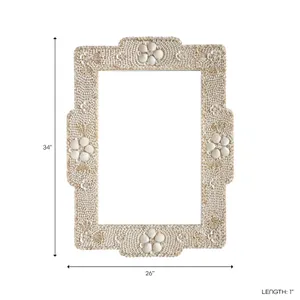 GROVERWAY IVORY MIRROR 34 (IN) 8