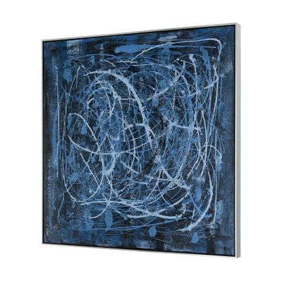Blue Rhythm Framed Wall Art