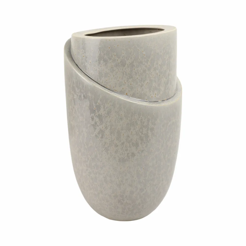 GREYSONSTONE GRAY VASE 15 (IN)