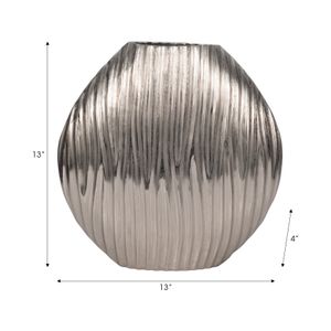 HORTONLAND SILVER VASE 13 (IN) 9