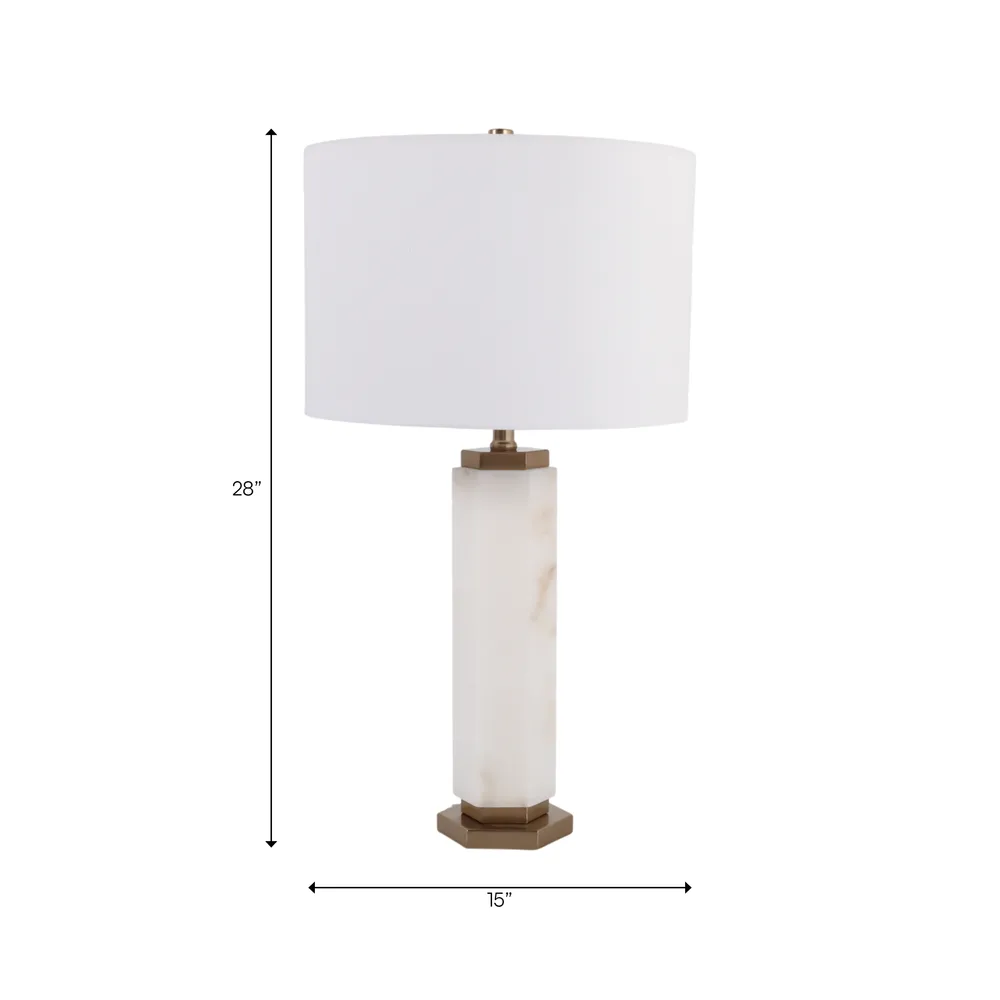 BRYNBROOK WHITE LAMP 28 (IN)