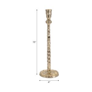 CALECREST GOLD CANDLE HOLDER 15 (IN) 8