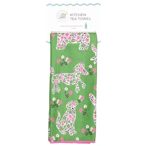 Petals & Paws Waffle Weave Tea Towel 4
