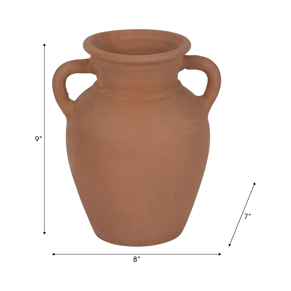 CARLINROSE BROWN VASE 10 (IN)