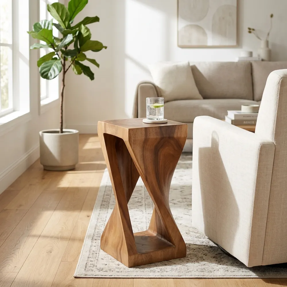 CALTONRUN BROWN ACCENT TABLE 24 (IN)