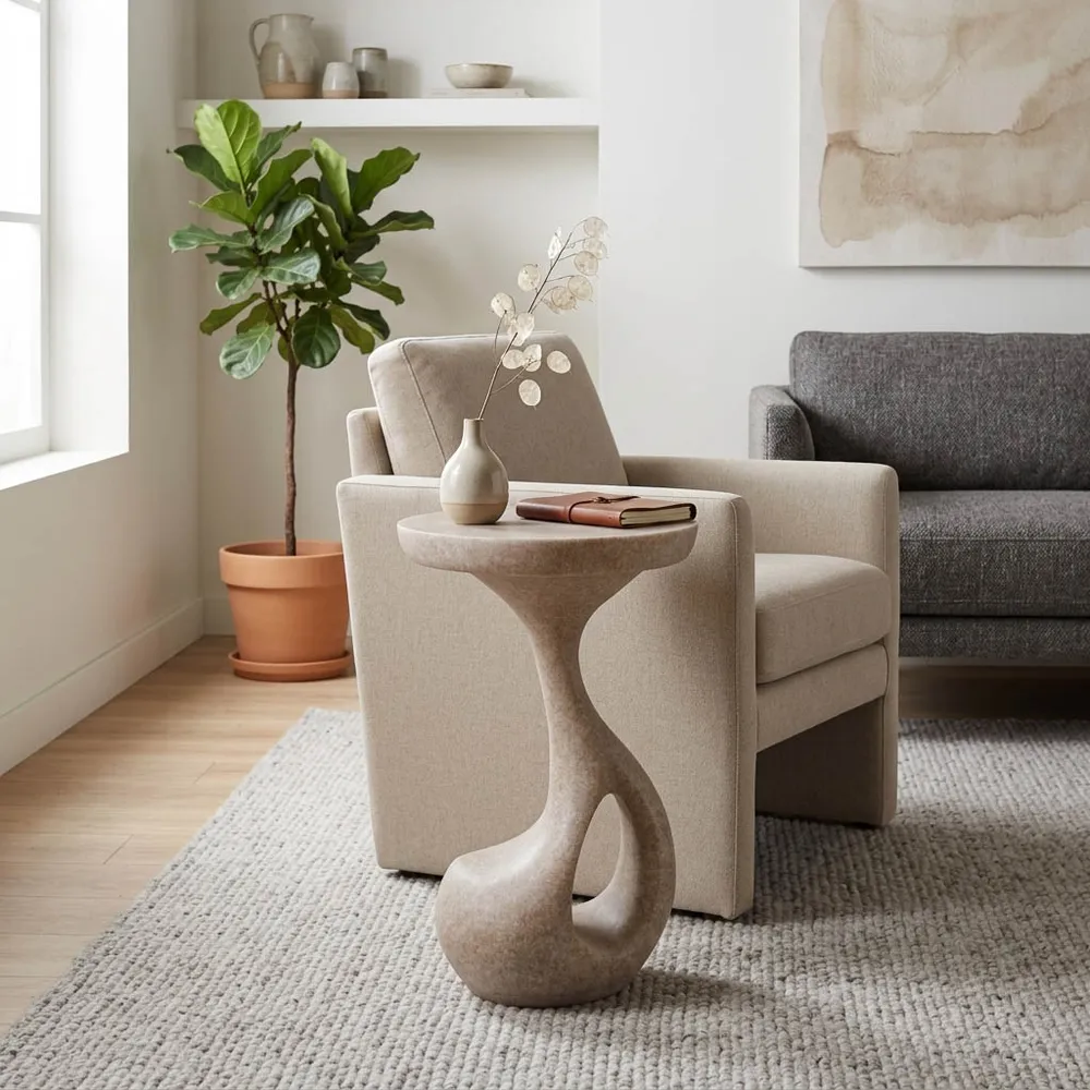 DARNELLVIEW BROWN TABLE 24 (IN)