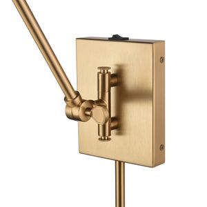 Whitmire 10.25'' High 1-Light Plug-In/Hardwire Sconce - Brushed Gold 6