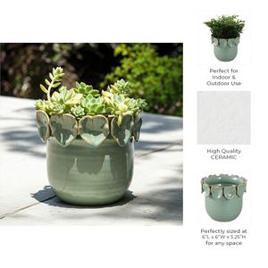SLATERCLIFF GREEN PLANTER 6 (IN) 10
