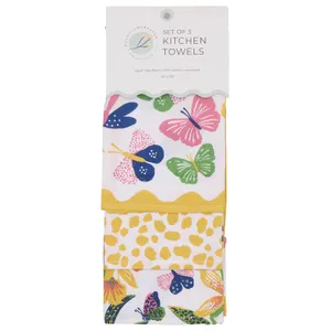 Bloom & Flutter Cotton Kitchen Towels (Set of 3) 5