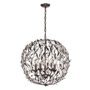 Circeo 24'' Wide 5-Light Chandelier - Deep Rust 1