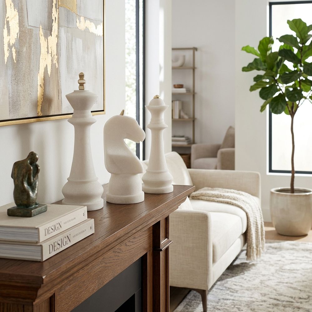PAGEGROVE SET OF 3 WHITE DECOR 16 (IN)